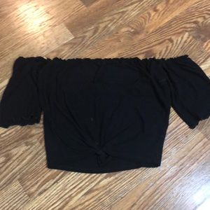 Charlotte Russe Tie Crop Top